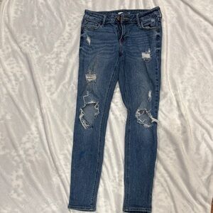Old Navy Distressed Skinny Jeans - Blue